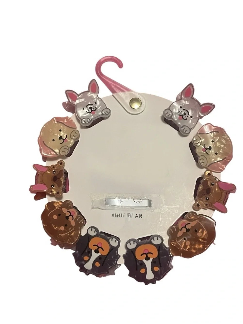 Kid’s Trinkets & Treasures Dog Face Hair Clips - Multi Color - NWT - 10 pcs